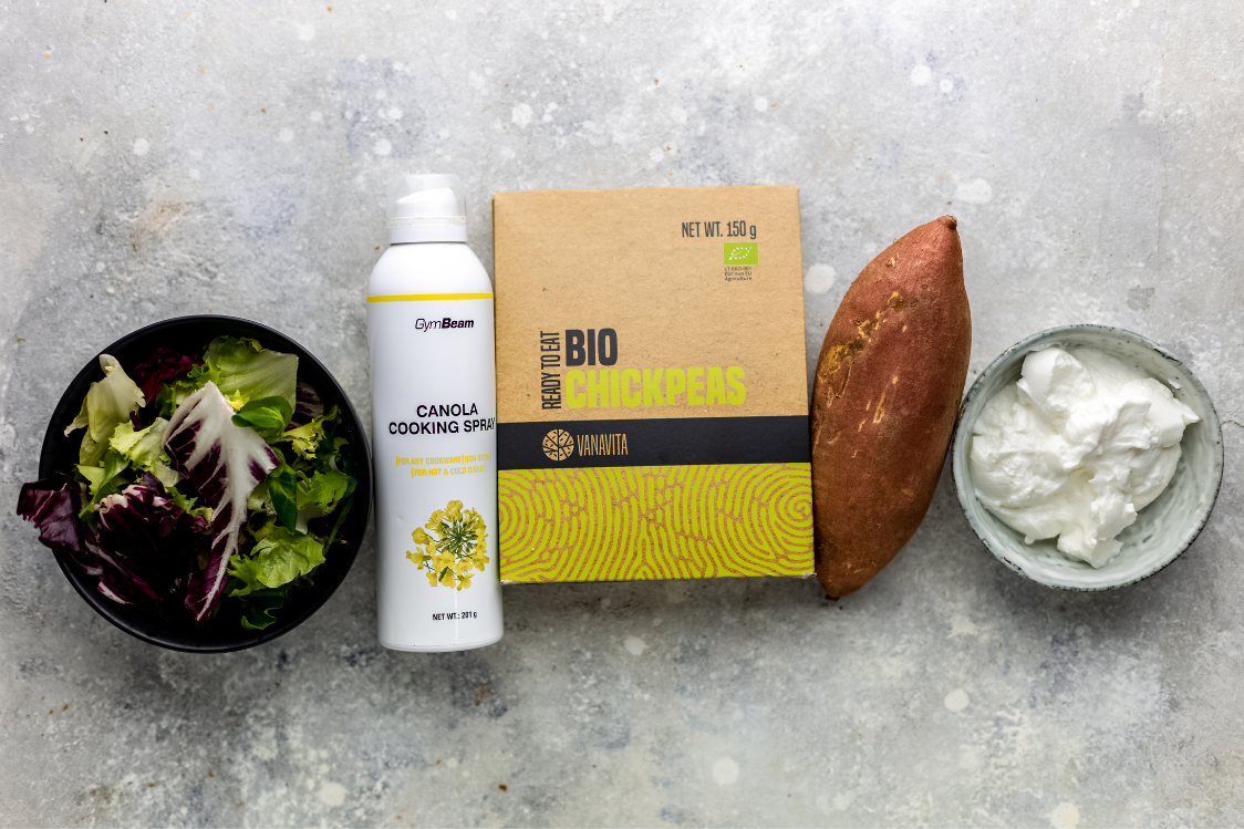 Süßkartoffel-Falafel mit Joghurt-Dip – Zutaten