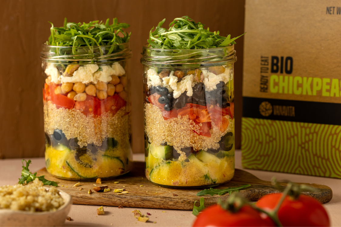 Fitness-Rezept: Leichter Quinoa-Salat im Glas