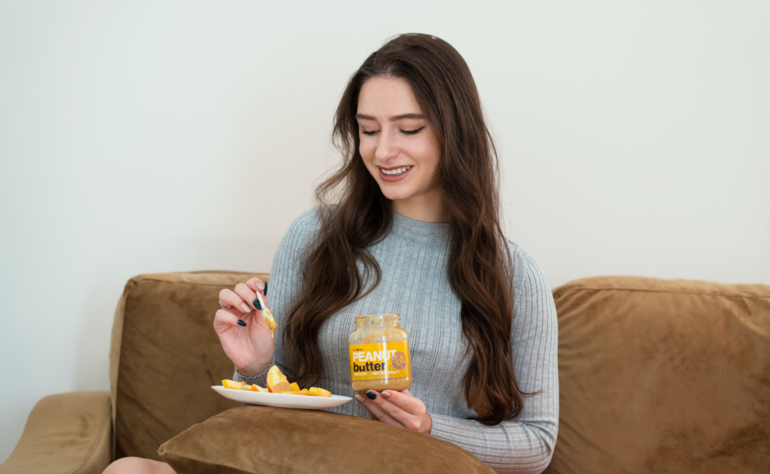 Halte gesunde Snacks bereit