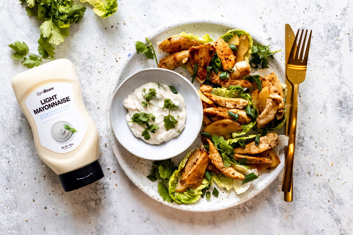 Hähnchensalat mit Mayonnaise-Dressing