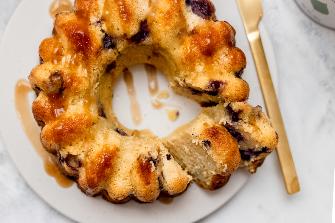 Kefir-Blaubeer-Gugelhupf