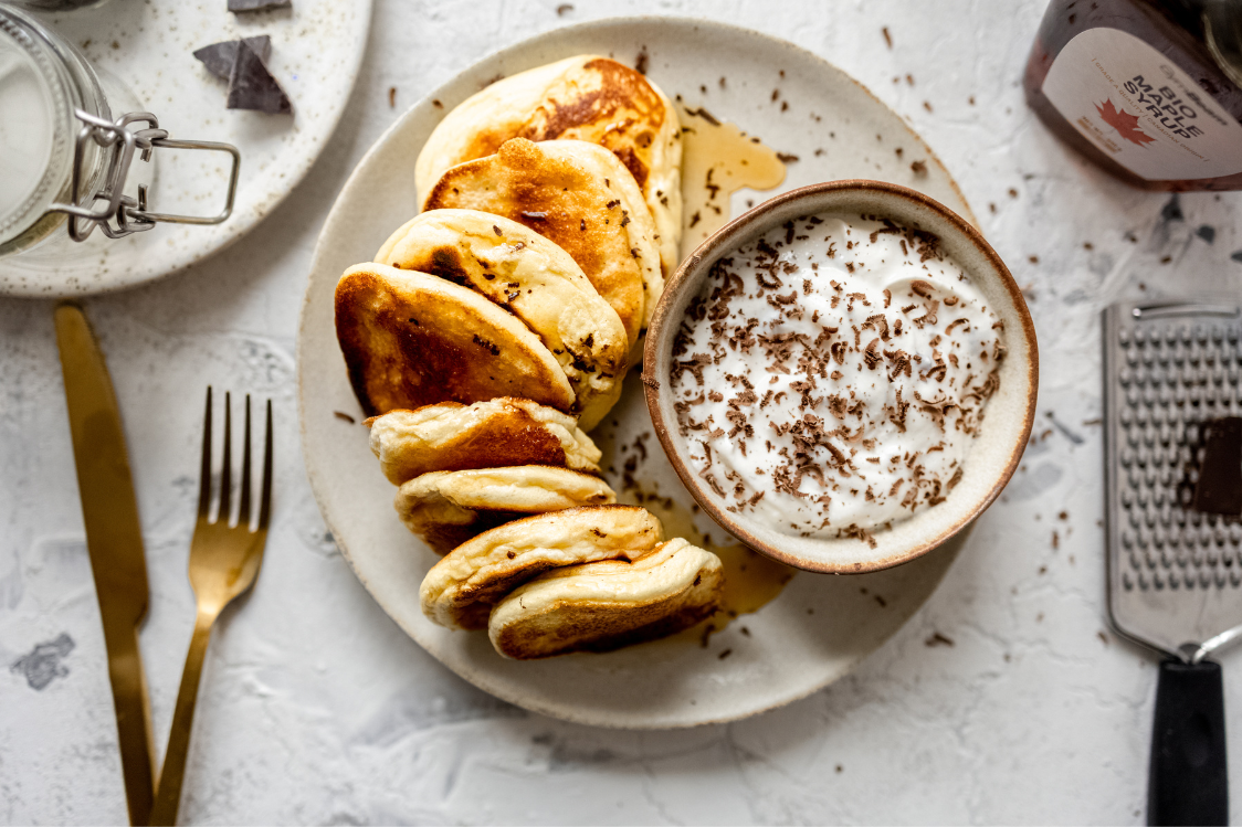 Japanische fluffige Pfannkuchen