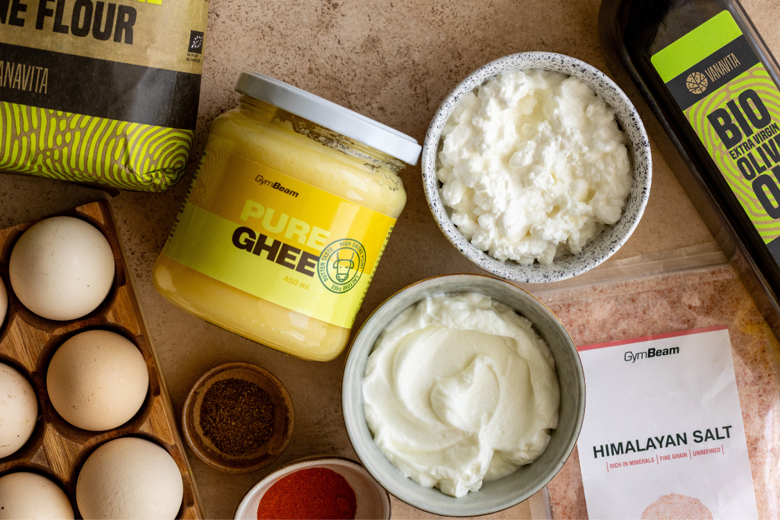 Türkische Eier mit Cottage Cheese Röllchen - Zutaten