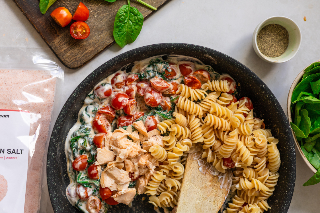 Cremige Nudeln mit Lachs - Zubereitung