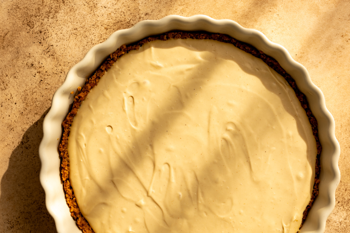 Fitness-Rezept: Erdnusskuchen mit Schokoladenglasur - Cremeschicht