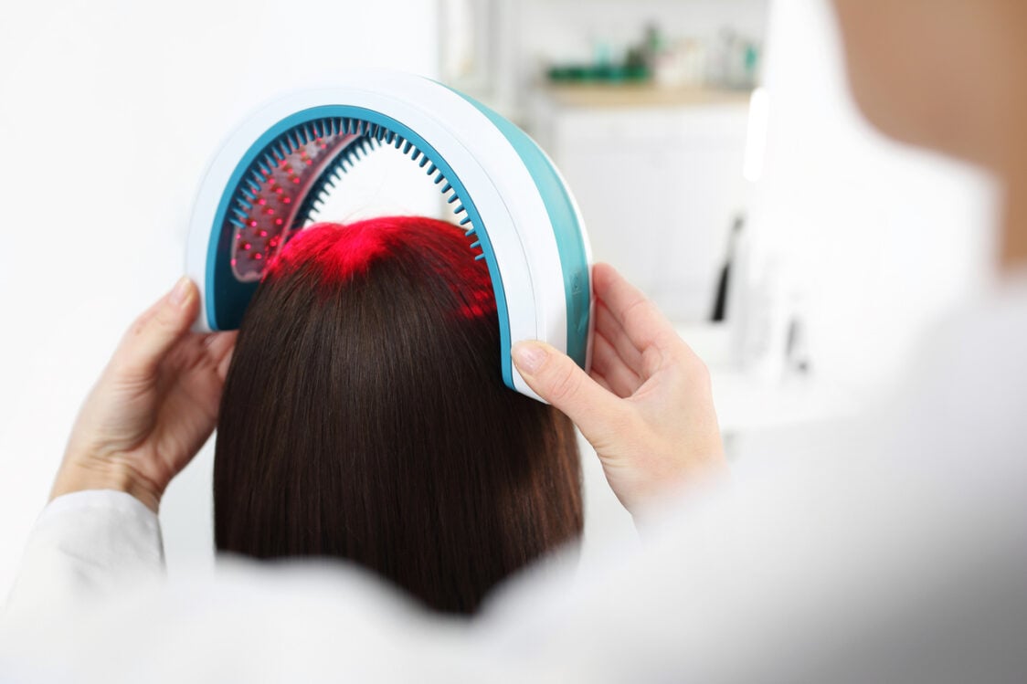 Rotlichttherapie für Haarwachstum