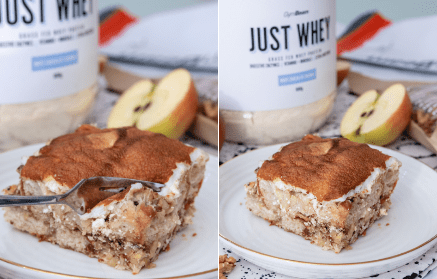 Fitness-Rezept: Fitness-Apfelbrotpudding mit viel Protein