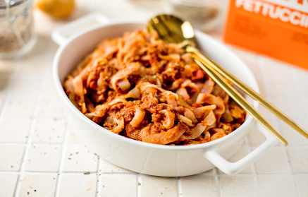 Fitness-Rezept: Bolognese-Soße mit kalorienarmen Nudeln