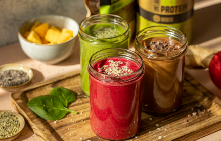 3 Gesunde Smoothie-Rezepte: Schokolade, Apfel & Rote Bete, Spinat