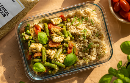 Fitness-Rezept: Pesto-Hähnchen-Couscous