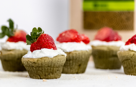 Fitness-Rezept: Fluffige Matcha-Cupcakes mit Quarkglasur