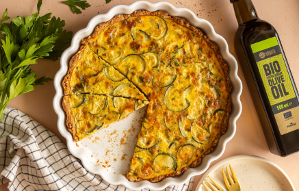 Fitness-Rezept: Zucchini-Quiche mit Käse