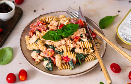 Fitness-Rezept: Cremige Nudeln mit Lachs