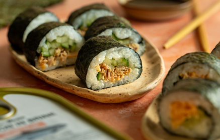 Fitness-Rezept: Maki Sushi mit Thunfisch und Lachs
