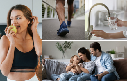 Jeden Tag ein bisschen besser. Einfache tägliche Herausforderungen, die deine Gesundheit verbessern werden.