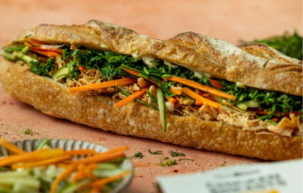 FitnessRezept: Bánh Mì Baguette mit Hühnchen