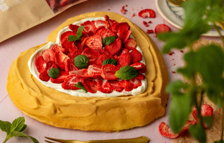 Fitness-Rezept: Erdbeer-Pavlova ohne Zucker