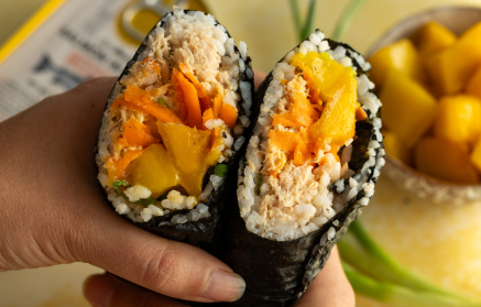 Fitness recept Lososové sushi burrito