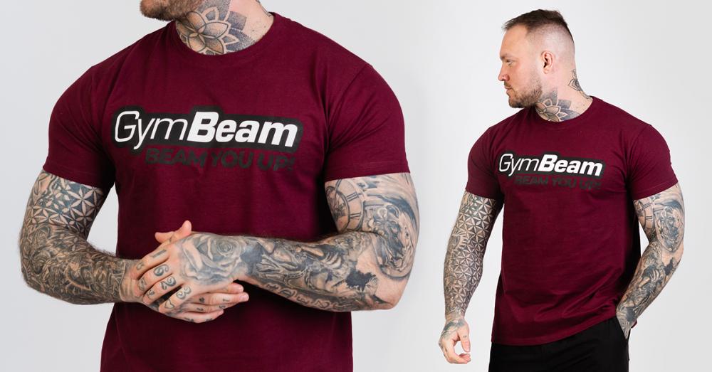 Beam T-Shirt Burgund - GymBeam