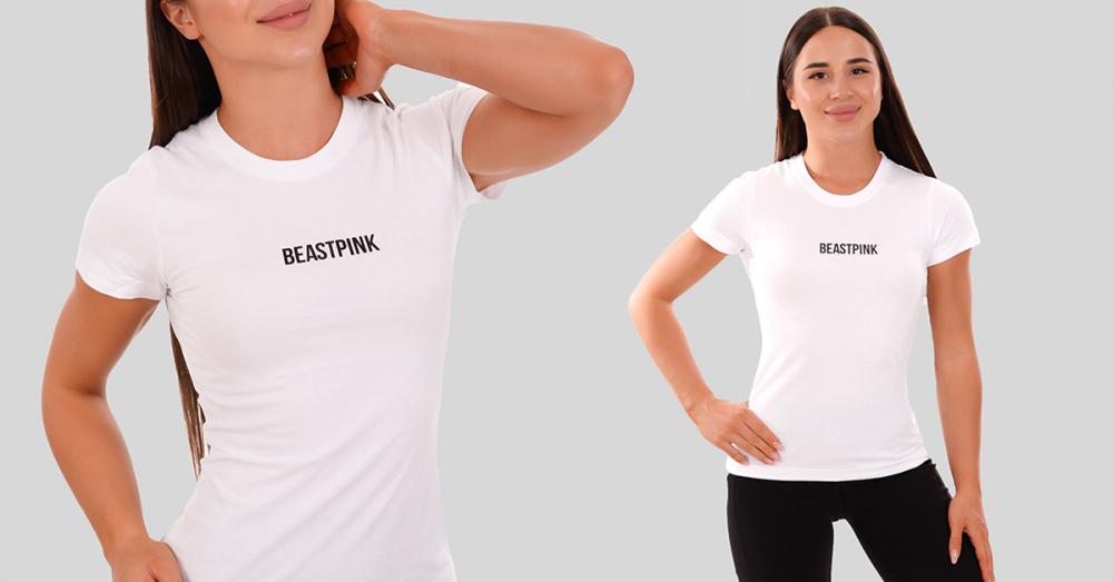 Women's Daily T-Shirt White - BeastPink