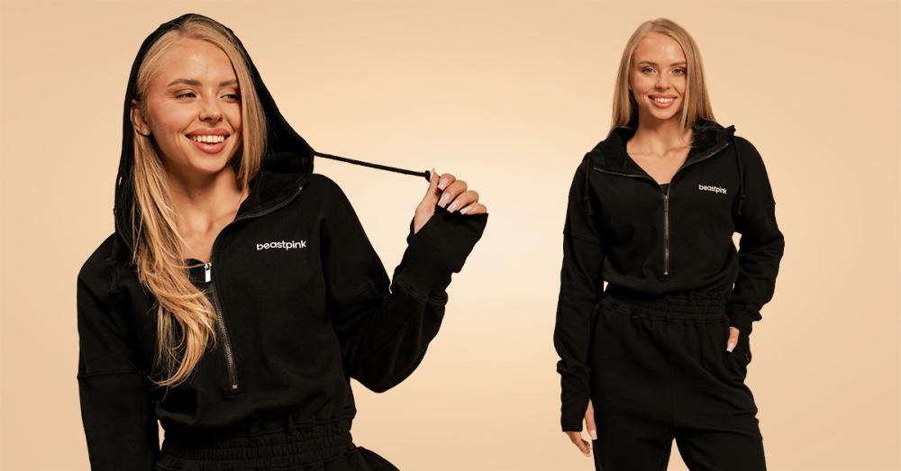 Women's Bliss Jumpsuit Black - BeastPink 