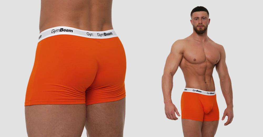 Men's Essentials Boxershorts 3Pack Orange - GymBeam