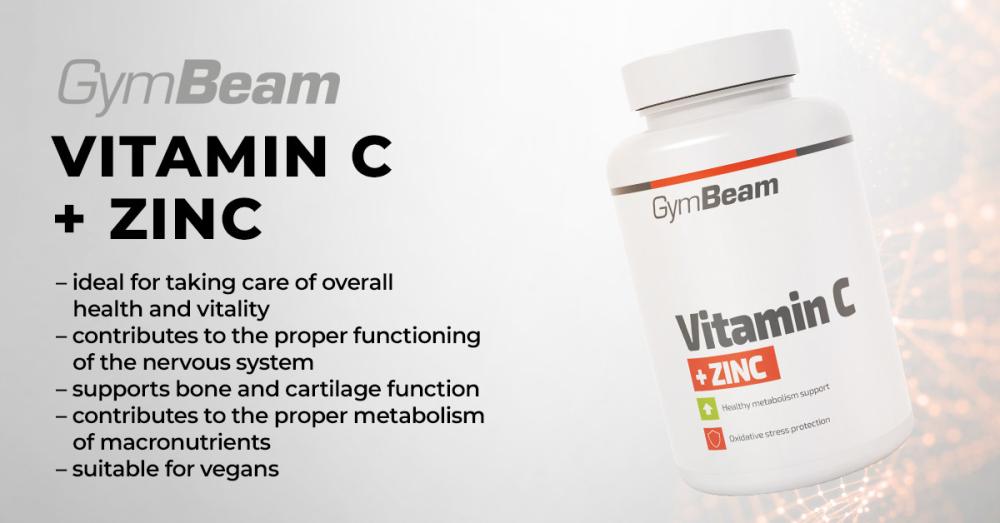 Vitamin C + Zink + Ingwerextrakt zum Kauen - GymBeam