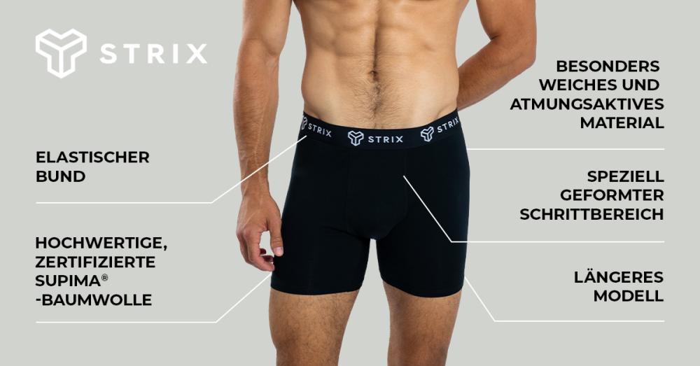 Men's Essential 2Pack Boxers Black - STRIX