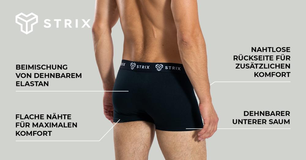 Men's Essential Trunks 2Pack Black - STRIX
