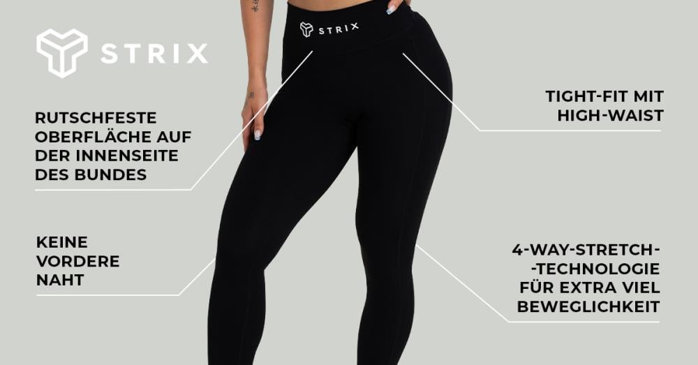 Women's Leggings Black - STRIX