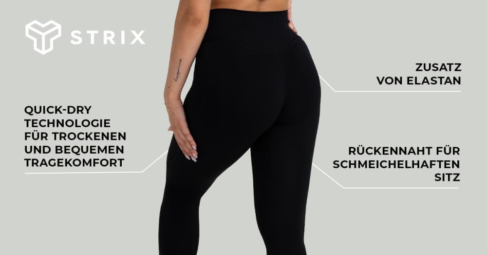 Women's Leggings Black - STRIX
