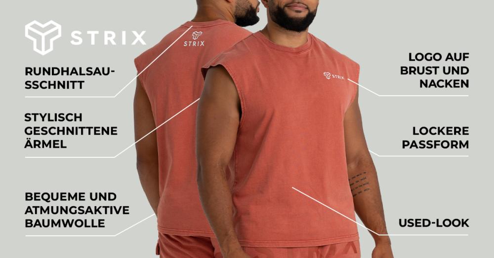 Washed Tank Top Terra - STRIX