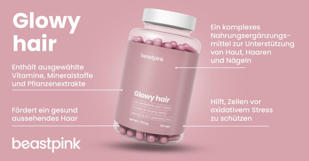 Glowy Hair - BeastPink