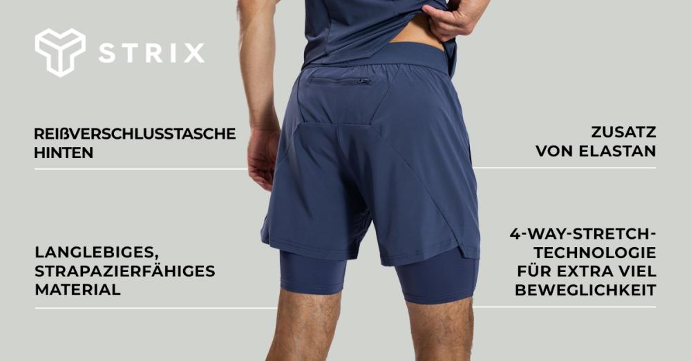 ULTRA Shorts 2in1 Graystone - STRIX