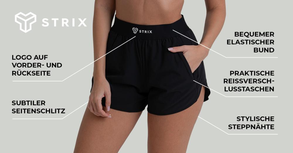 Women's ZOA Shorts Black - STRIX