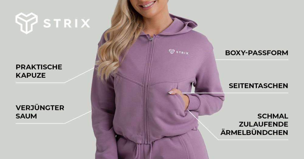 Women's ZOA Zip-Up Hoodie Orchid - STRIX