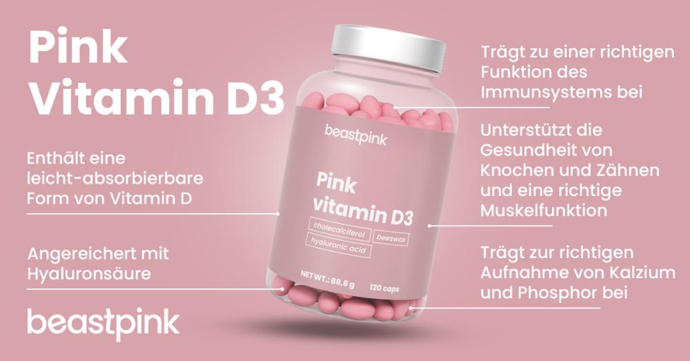 Pink Vitamin D3