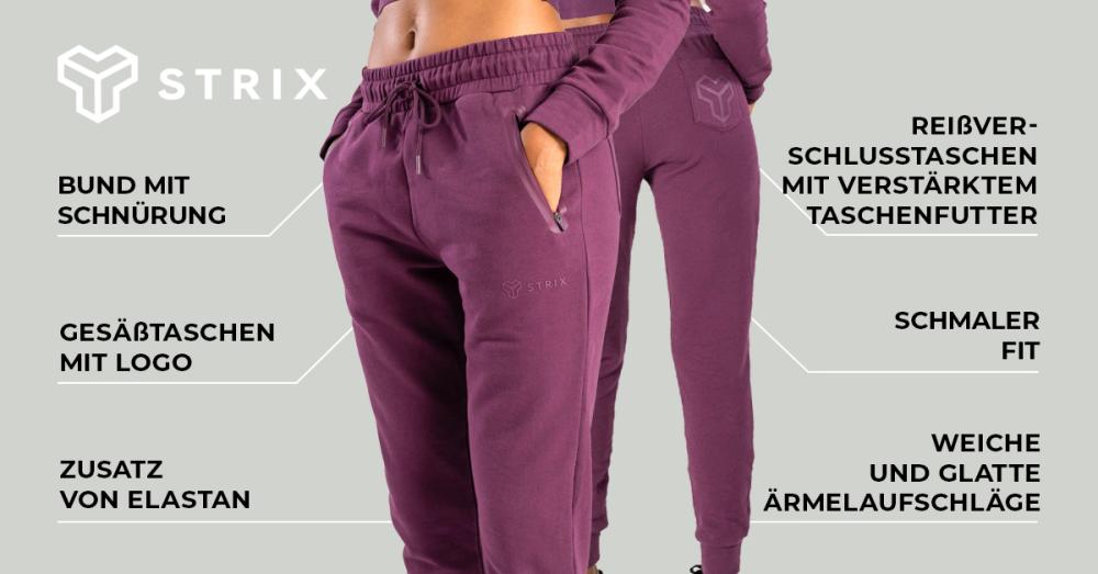 Women's Essential Joggers Plum - STRIX