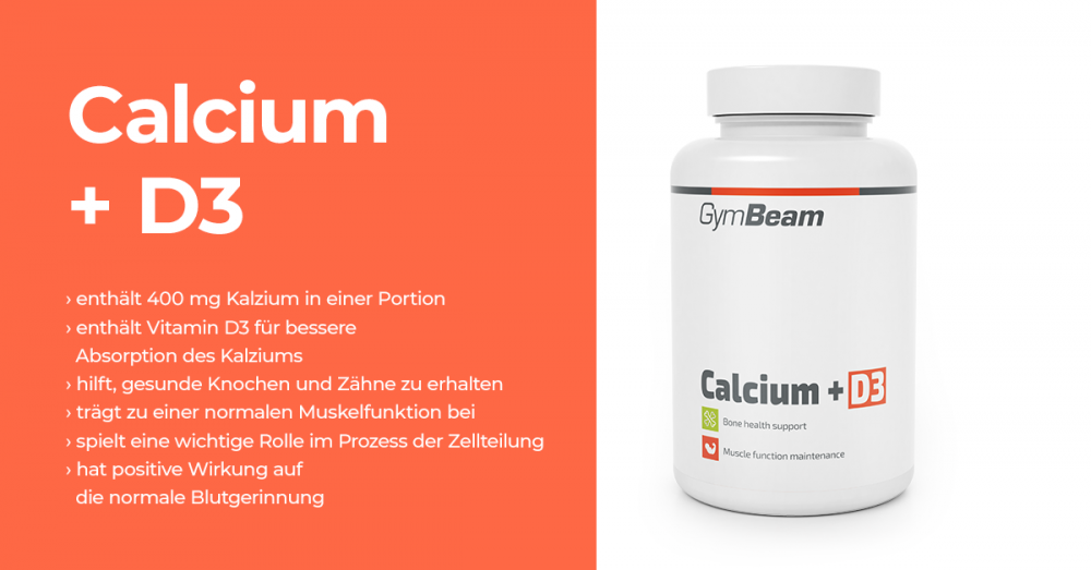 Calcium + Vitamin D3 - GymBeam