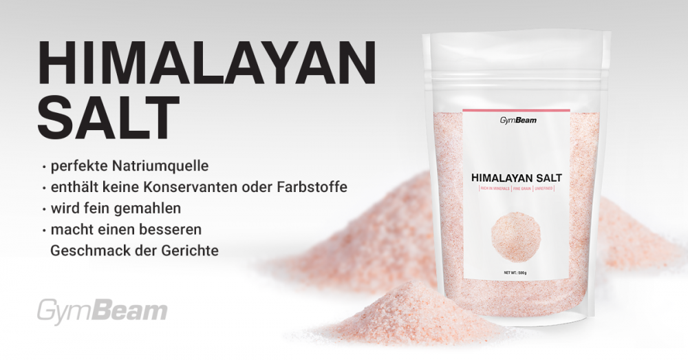 Pinkes Himalaya-Salz 500g - mild - Gymbeam