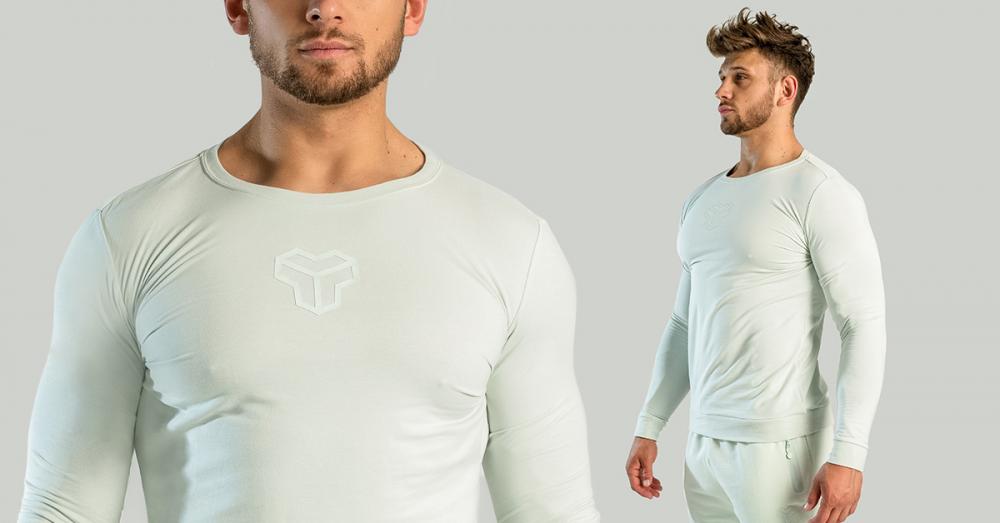 Essential Langarm-T-Shirt Mondgrau - STRIX