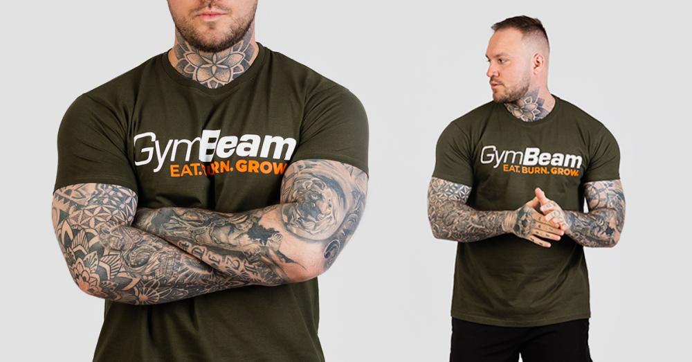 Grow T-Shirt Militärgrün - GymBeam