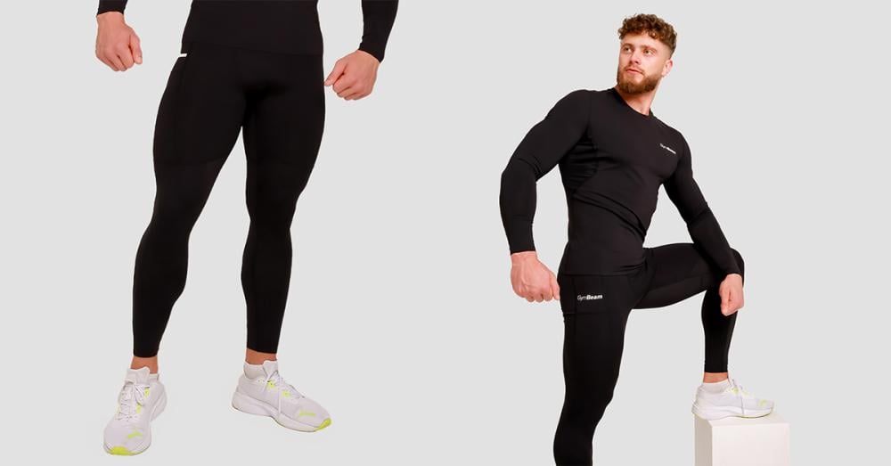 High Compression Leggings Black - GymBeam