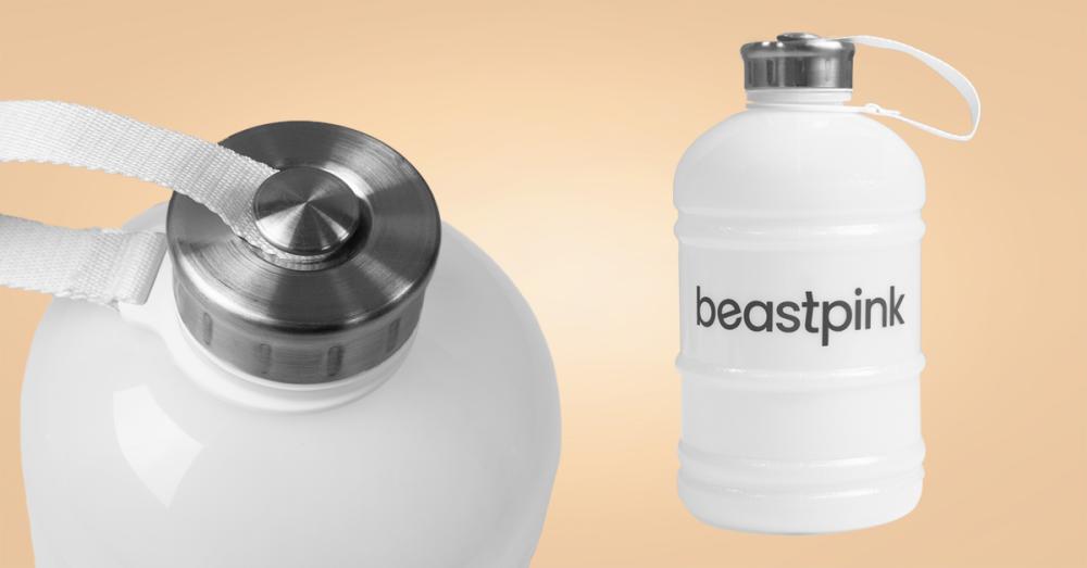 Hydrator Trinkflasche (1,89L) in White . BeastPink