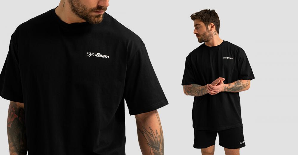 Übergroßes Limitless T-Shirt Schwarz - GymBeam