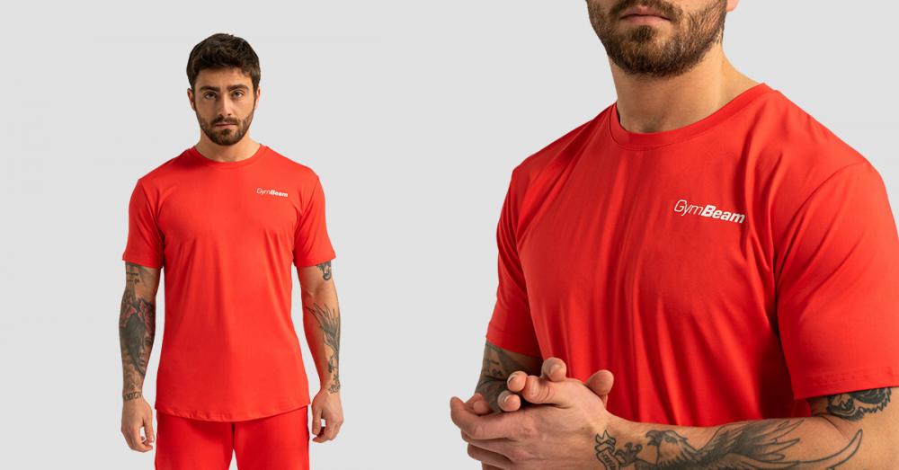 Limitless Sports T-Shirt für Herren Hot Red - GymBeam