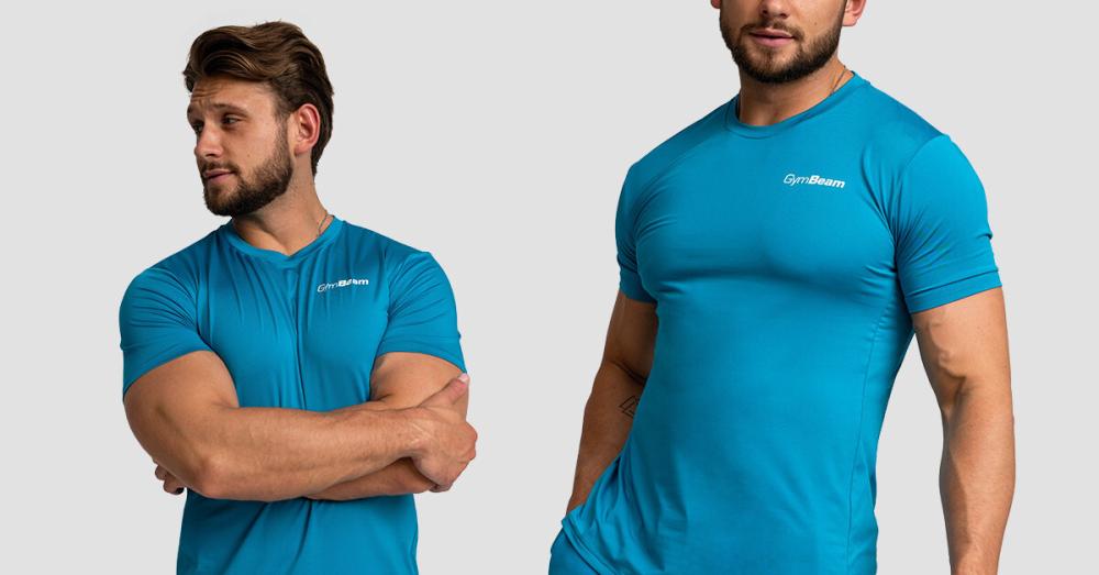 Men's Limitless Sports T-Shirt Aquamarine - GymBeam