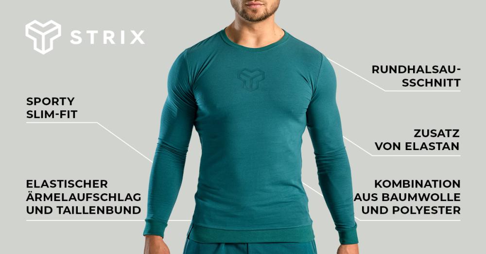 Essential Langarm-T-Shirt Deep Teal - STRIX