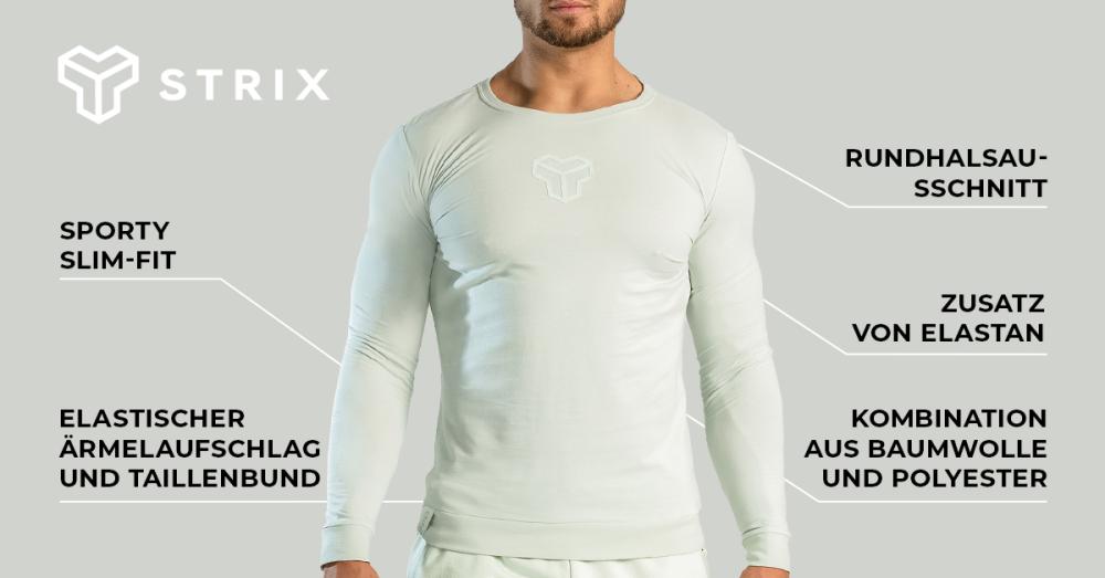 Essential Langarm-T-Shirt Mondgrau - STRIX