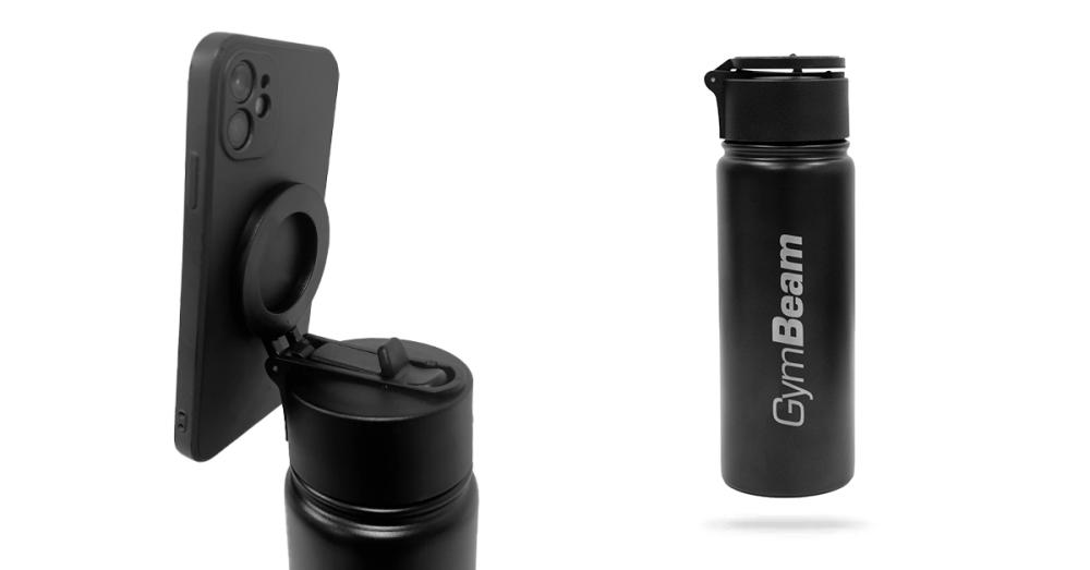 MagnetGrip Bottle 500 ml Schwarz - GymBeam